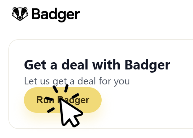 Illustration representing shopping with Badger