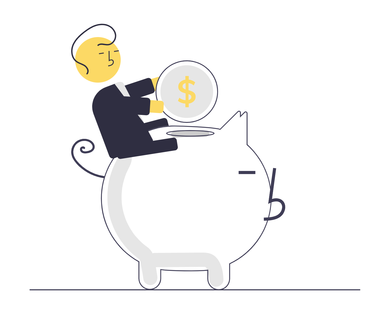 Illustration of rewards and savings rolling in